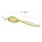 Smarty Had A Party Gold Disposable Plastic Serving Flatware Set - Serving Spoons and Serving Forks (60 Pairs), 120PK 2642-GCS-CASE - alternate 2